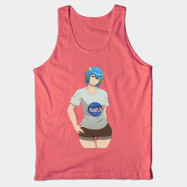 Earth-nee-san #EarthDay Tank Top by Muramasa